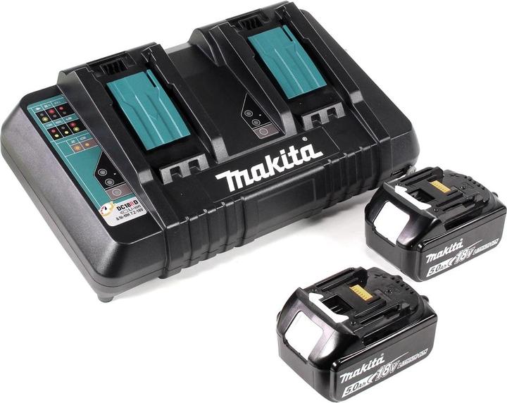 Produktbild Makita DGA 900 PTKX2 Akku Winkelschleifer 36V ( 2x18V ) 230mm Brushless + 2x Akku 5,0Ah + (230 mm)