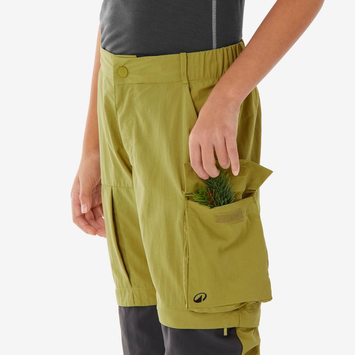 Produktbild Quechua Zip-Off-Hose Kinder Gr. 123–172 Wandern - MH500 khaki (10, 11, 12)