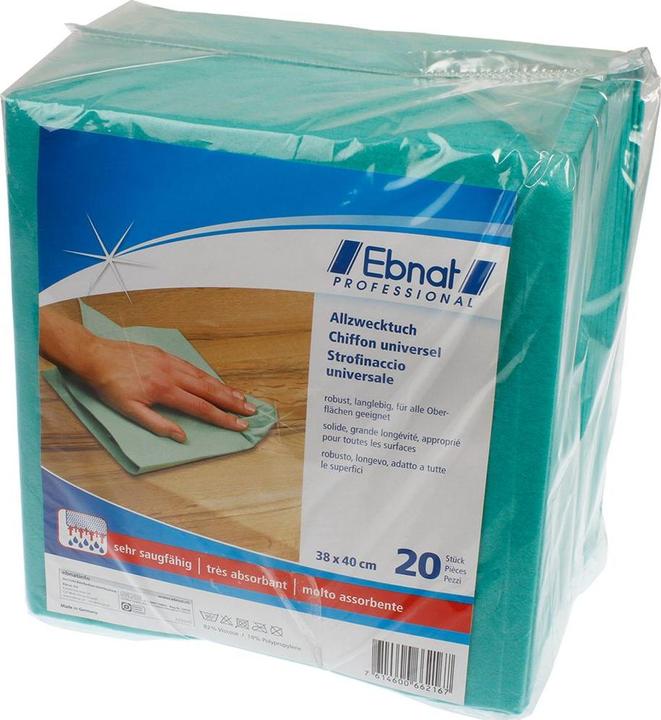 Image du produit Ebnat Tissu tout usage vert 20pcs 38x40 (20 pcs)