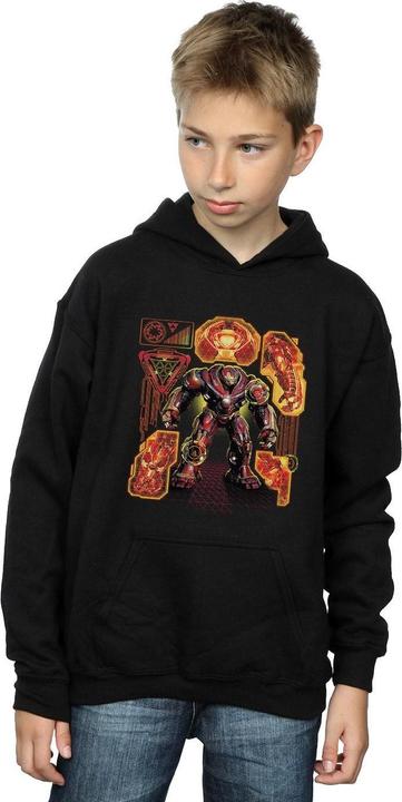 Immagine prodotto Avengers Infinity War Hulkbuster Blueprint Felpa con Cappuccio Ragazzi (152, 158)