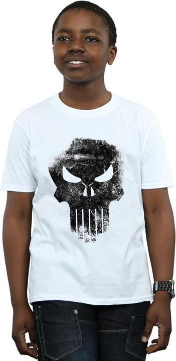 Actual product image Boys The Punisher Distrressed Skull T-Shirt (140, 146)