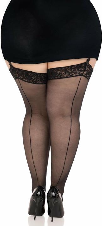 Produktbild Leg Avenue Nahtstrümpfe mit Spitze (46, 50)
