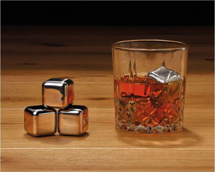 Actual product image G. Wurm Whiskey Ice Cube Set made of stainless steel, 2.7 (Whisky stones)