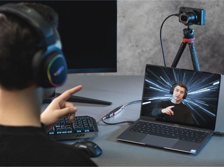 Actual product image Hama Video recording stick, USB plug - HDMI™ socket, 4K (PC, Mac)