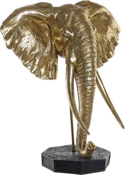 Produktbild DKD Home Decor Deko-Figur Schwarz Gold Elefant Orientalisch 60 x 36 x 73 cm