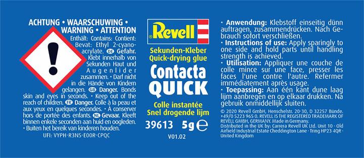 Energie-Label Revell Contacta Quick 5g