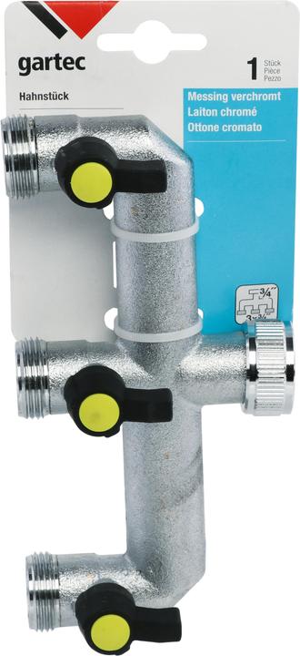 Produktbild Gartec Hahnstück (3 Wege Verteiler)