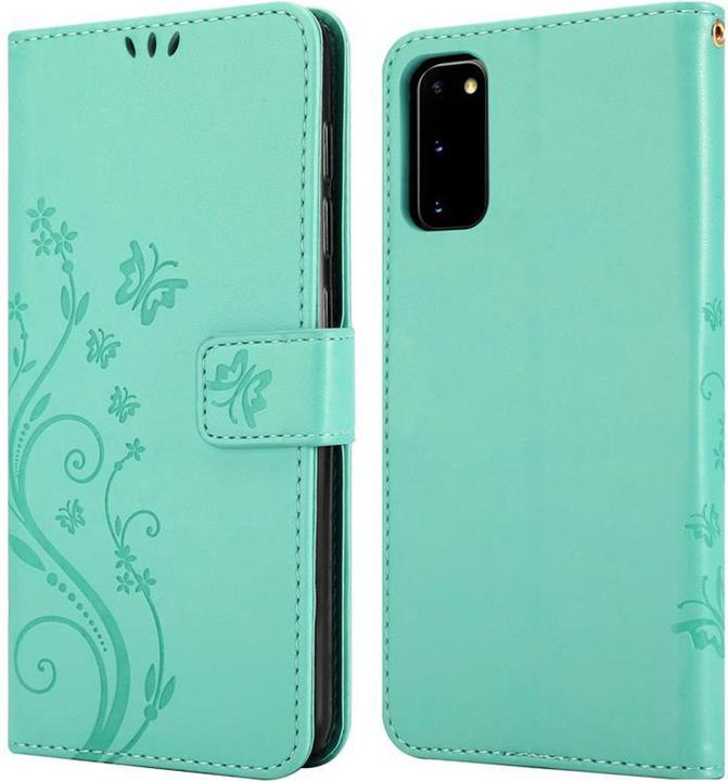 Actual product image Cadorabo Flower Book Cover (Samsung Galaxy S20)