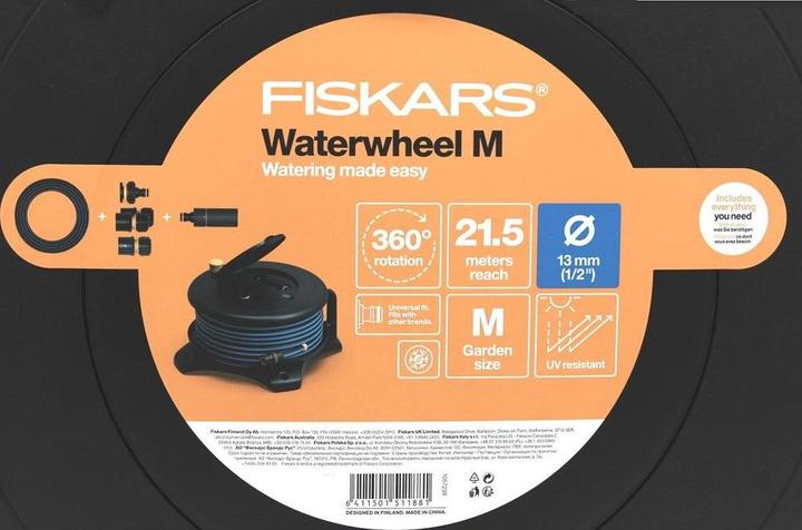 Produktbild Fiskars Waterwheel M Schlauchtrommel mit 20 m Schlauch (20 m)