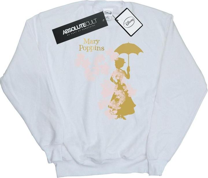 Actual product image Disney Womens/Ladies Mary Poppins Floral Silhouette Sweatshirt (XL)
