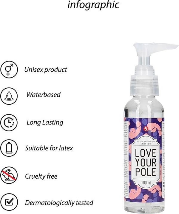 Image du produit Shots Masturbation Lube - Love Your Pole - 100 ml (100 ml)
