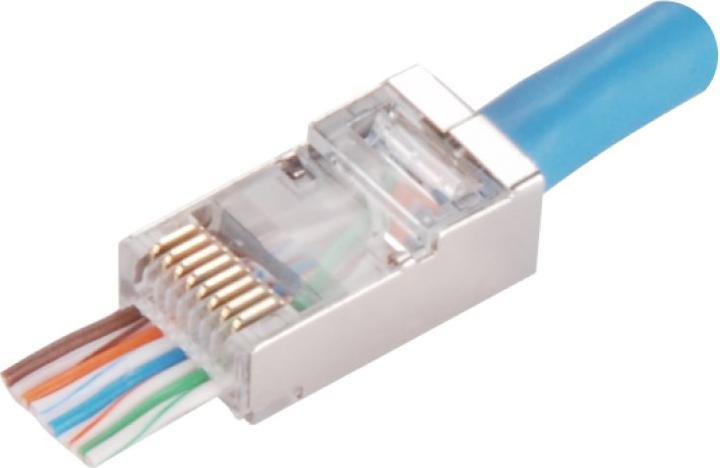 Produktbild Alantec Wtyk przelotowy RJ45 STP kat.6 (100szt.)