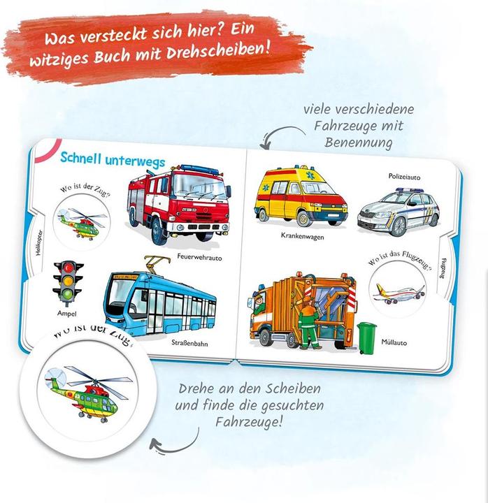 Actual product image Finde die Fahrzeuge Drehscheibenbuch (German)