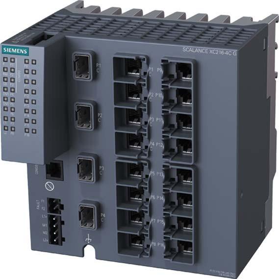 Actual product image Siemens 6GK52164GS002AC2 6GK5216-4GS00-2AC2 Industrial Ethernet Switch (16 Ports)