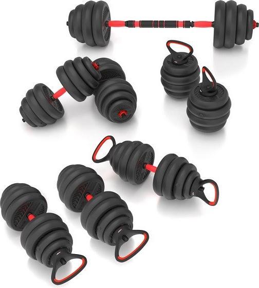 Image du produit HMS 6IN1 ENSEMBLE DE POIDS SGN1340 (HALTÈRES ET KETTLEBELL) 40KG (1 x 4 kg)