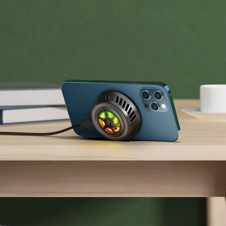 Actual product image Acefast wireless induction charger with dark gray (E2) cooling system (10 W)