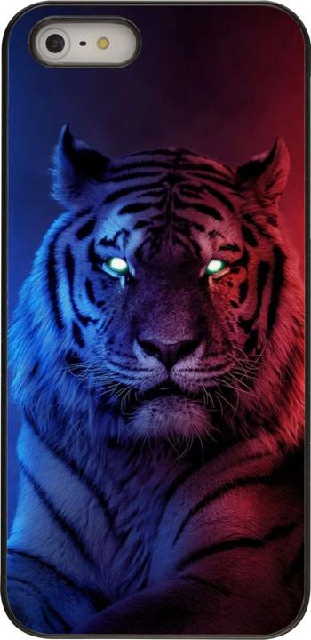 Actual product image PhoneLook Coque Tiger Blue Red (Apple iPhone 5, Apple iPhone 5s)