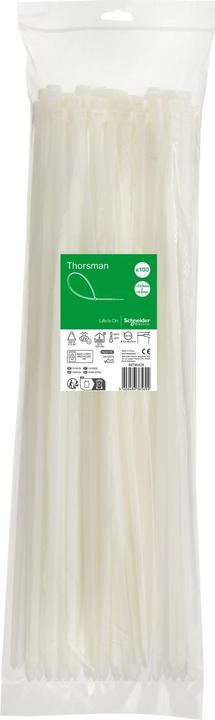 Image du produit Schneider Colliers de serrage Thorsman, dimensions : 550X8,8 mm, UE=100 pièces Couleur : clair IMT46426 (Serre-câbles en plastique, 550 mm, 100 pcs)