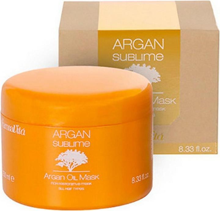 Image du produit Farmavita Argan Sublime Argan Oil Mask 250ml, Femme, Tous les cheveux, Toutes les couleurs, 250 ml, Hydratant (250 ml)