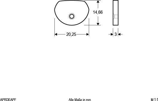 Produktbild EVN Endabschlussplatte Alu 1x Endplatte inkl. Schrauben (APRDEAPF)