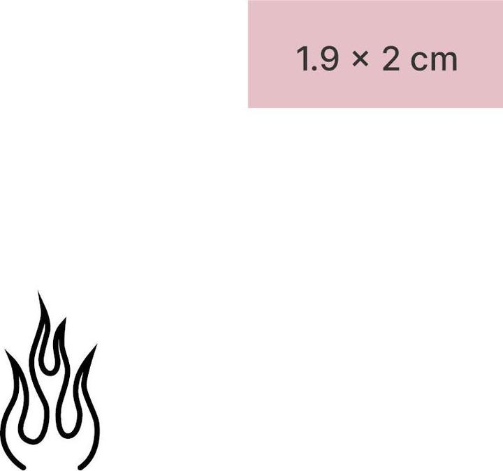 Image du produit minink Tatouage temporaire - Flamme abstraite