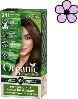 Actual product image Joanna Naturia Organic caring hair dye without ammonia and PPD 341 Chocolate (341 Chocolate)