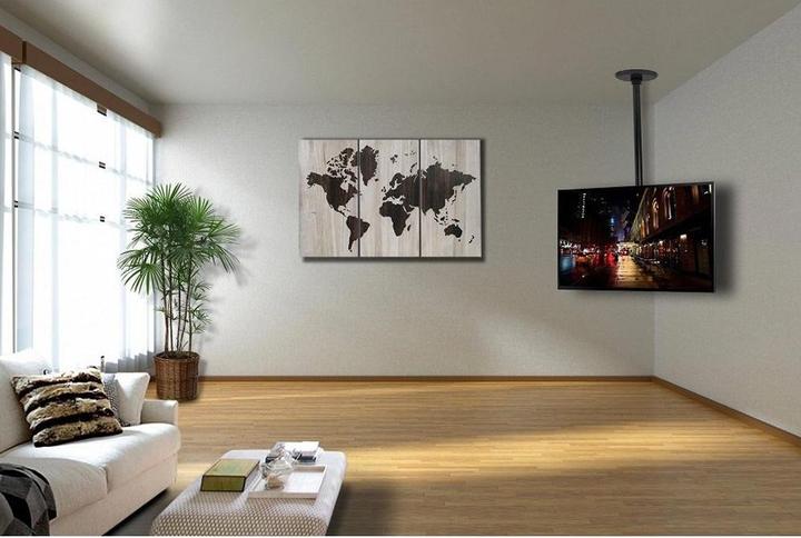 Produktbild Techly Klammer für LCD-Display - Stahl - Schwarz - Bildschirmgrösse: 58.4-94 cm (23"-37" (Diverse)