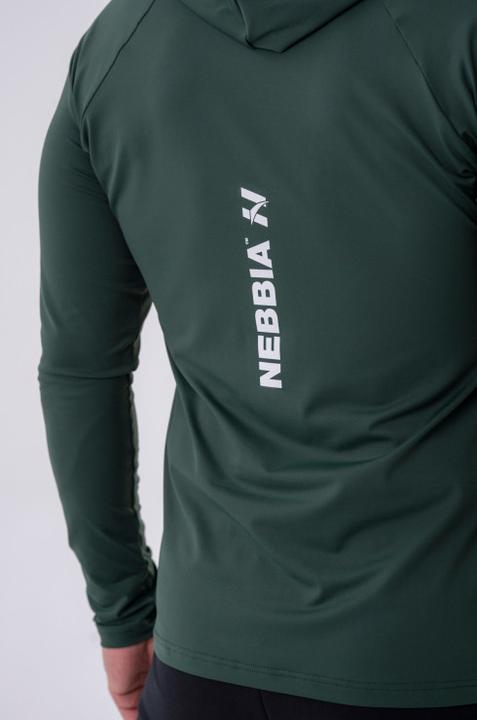 Immagine prodotto Nebbia Maglietta a maniche lunghe con cappuccio 330 verde scuro (XL)