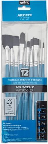 Image du produit Pebeo 12 pinceaux aquatiques différents