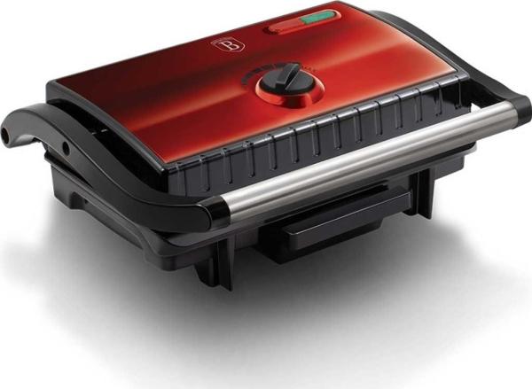 Actual product image BerlingerHaus BH9060 Electric grill with oil drip pan Metallic Line Burgundy Ed