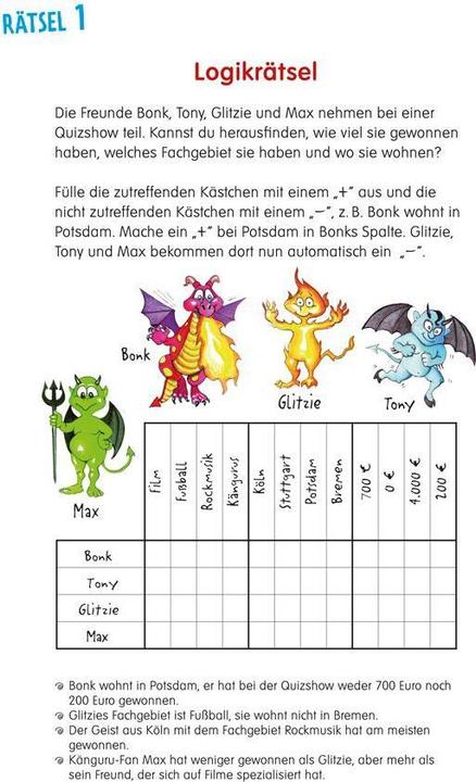 Image du produit Tessloff Logische Denkrätsel (Allemand, ROQA Agence de presse Essen Frank Behr, 2017)