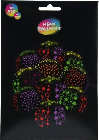 Actual product image Neon balloons, glow in the dark, 10 pcs.