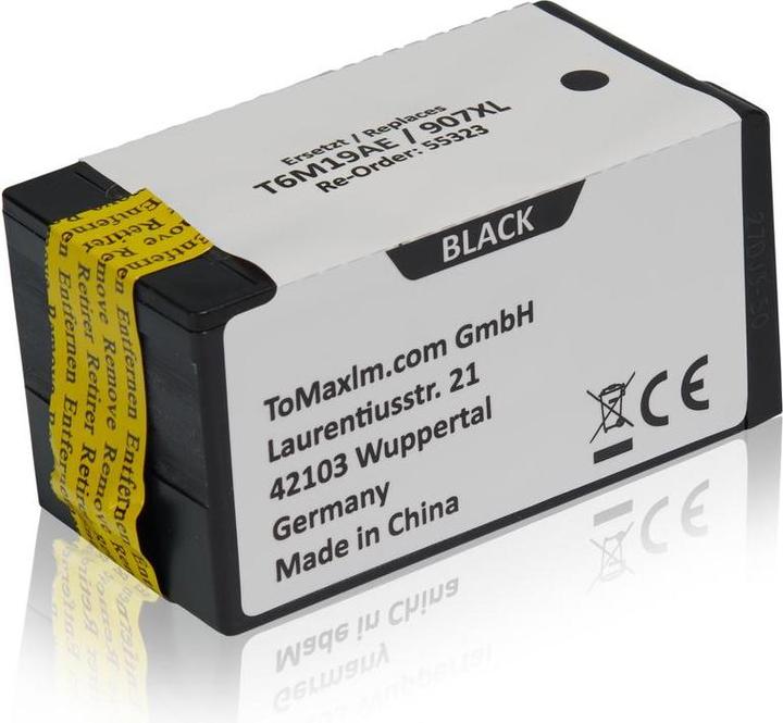 Produktbild Inkadoo Druckerpatronen kompatibel zu HP T6M19AE / 907XL Tintenpatrone, schwarz Schwarz (BK)
