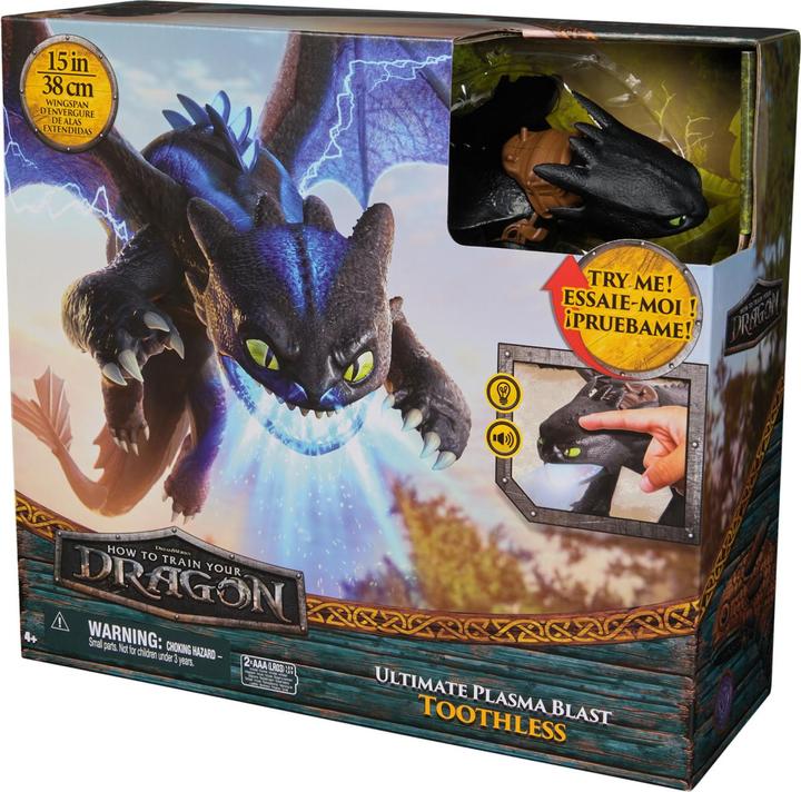 Actual product image Spin Master Dragons Movie - Plasma Blast Toothless