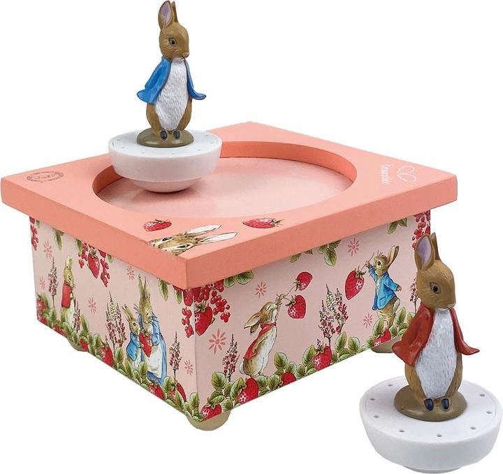 Actual product image Trousselier Musical Clock Dancing Peter Rabbit, Strawberries Magnetic