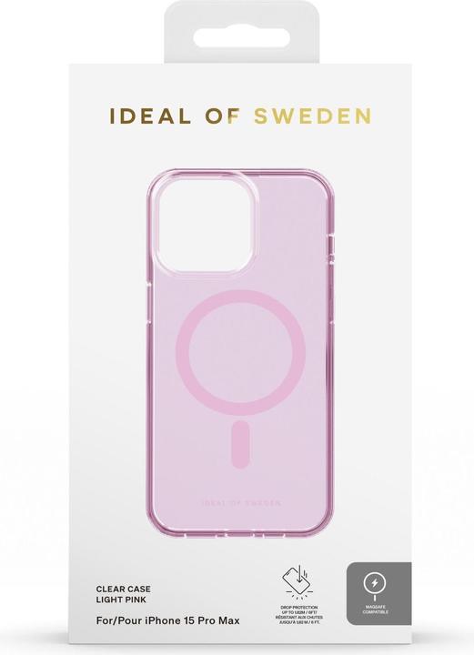 Produktbild iDeal Of Sweden Magsafe Designer Hard-Cover Light Pink clear (Apple iPhone 15 Pro Max)