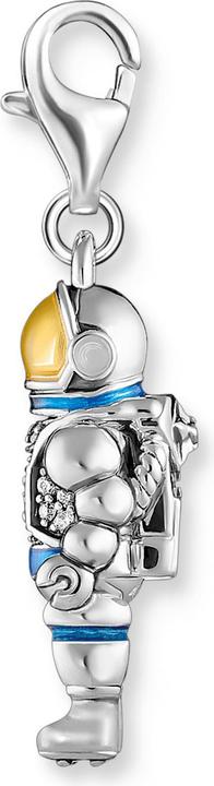 Produktbild Thomas Sabo Charm-Anhänger Astronaut mit bunten Steinen Silber geschwärzt (925er Silber, Emaille)