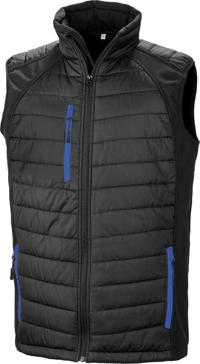 Actual product image Result Unisex Adult Compass Softshell Padded Gilet (4XL)