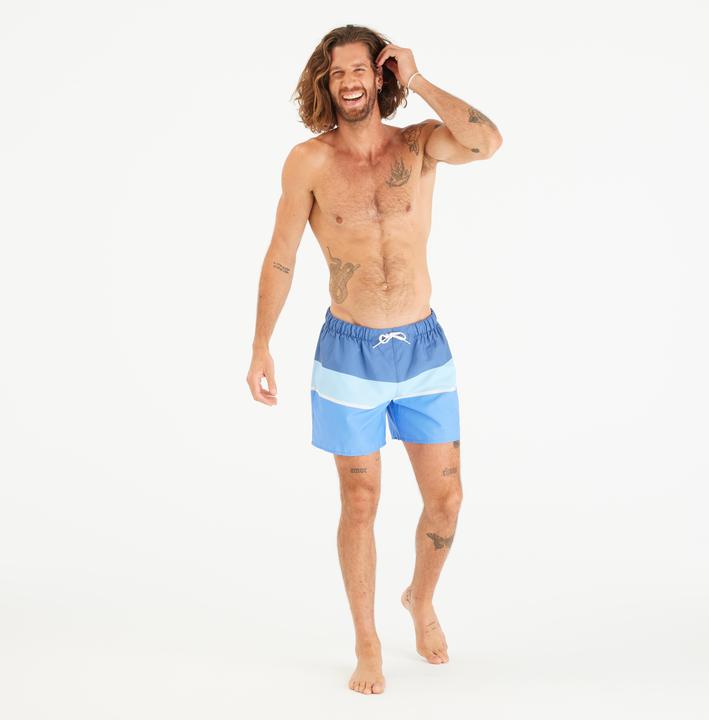 Image du produit Olaian Men’s Swim Shorts Surf 100 15” Short - Strippy Blue (S)