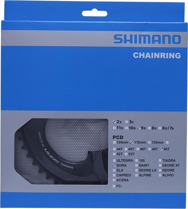 Actual product image Shimano FC-R3000 chainrings (50)