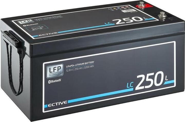 Image du produit Ective 12V 250Ah LiFePo4 Batterie solaire au lithium BMS Camping-car LFP BT Batterie d'alimentation (12 V, 250 Ah)