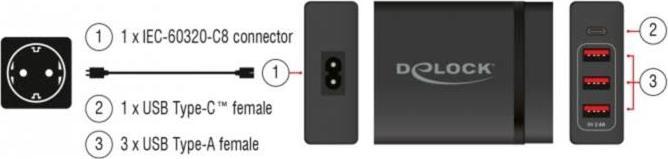Immagine prodotto Delock Caricabatterie (60 W)