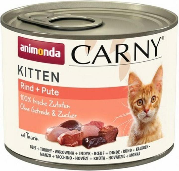 Actual product image animonda Carny Kitten Beef Turkey - wet food for cats - 200g (Junior, 1 pcs., 200 g)
