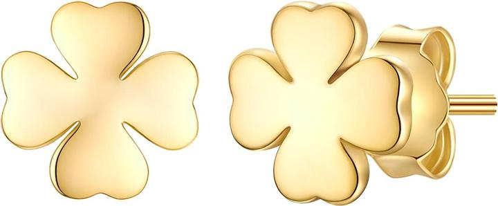 Image du produit Glanzstücke München Boucles d'oreilles femme trèfle à quatre feuilles argent sterling - 34574 (Argent Sterling)