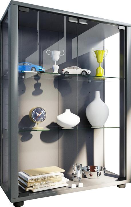 Actual product image VCM Collection stand display case wood glass Sintalo (60 x 25 x 80 cm)