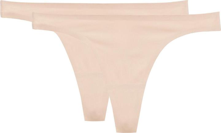 Image du produit La Redoute Collections Lot de 2 strings sans couture en microfibre (42, lot de 2)