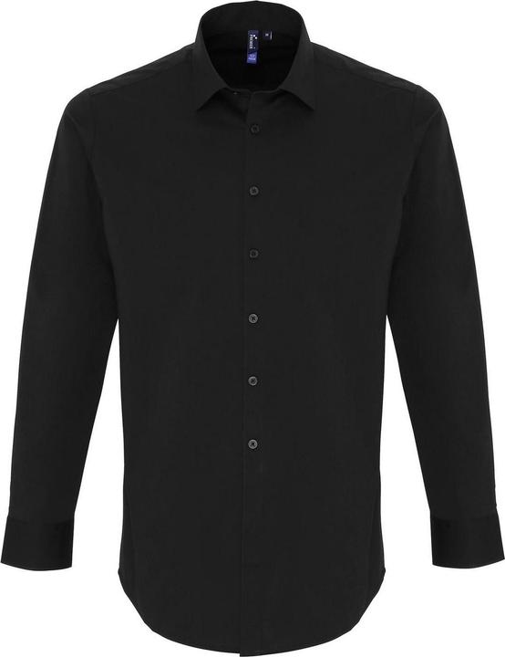 Actual product image Premier Unisex Adult Poplin Stretch Long-Sleeved Shirt (5XL)