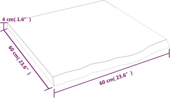 Actual product image VidaXL Gianna (60 x 4 x 60 cm)