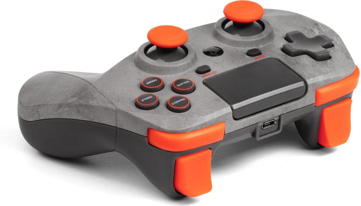 Image du produit Snakebyte Pad 4 S Wireless PS4 Controller - gris orange (PC, PS4)