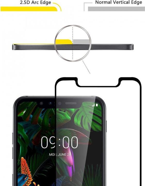 Actual product image Screenguard LG G8S ThinQ Full Screen Protective Glass Film 2.5D 9H (1 Piece, G8s ThinQ)